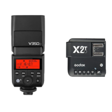 Godox 神牛 V350N TTL 鋰電池 Nikon 閃光燈 X2T 發射器, V350N + X2T 發射器