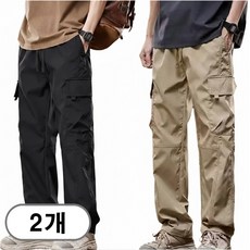 차쿠 1+1 남성 캐주얼 바지 카고팬츠 방수 방풍 멀티포켓 4계절 여름 겨울 기모 카고바지 등산 아웃도어 바지 작업복바지