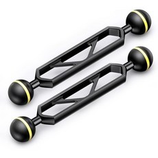 바다 개구리 2PCS 더블 볼 암 6.0 필수 수중 촬영 장비 조명 시스템 알루미늄 합금 다이빙 액세서리 경량 DA1, 6.0" Double Ball Arm/ 2pcs