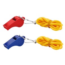 力大 鐵口哨 塑膠口哨 裁判哨子 高頻響亮 附掛繩 運動訓練 戶外求生, 66702 塑膠口哨-附繩(顏色隨機), 1個