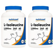 뉴트리코스트 L-이소류신 2000mg 캡슐, 240정, 2개