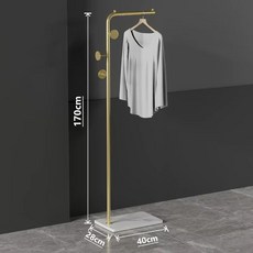 북유럽풍 골드 스탠드 행거, B. 설산 백암판  황금색 원형 디스크