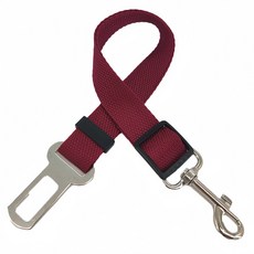 강아지안전벨트 충격방지 애견차량안전벨트 고탄력 튼튼한 강아지안전벨트시트, 부르고뉴, 32-62센티미터