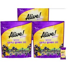 슈퍼적립얼라이브 삼부커스 엘더베리 구미 60구미 3개(총 180구미)