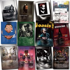 힙합 가수 대형 포스터 켄버스 액자 감성 인테리어 거실 현관 그림 모음 AP, 08, A4 사이즈, 포스터만 구매