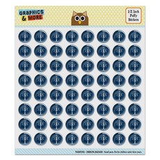 The Lord of The Rings Tree of Gondor Puffy Bubble Dome Scrapbooking Crafting Sticker Set, 0.5인치 스티커