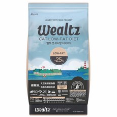 維爾滋 Wealtz 低脂高纖貓食譜 1.2公斤 無穀配方 80%肉類蛋白質 低GI, 2.1kg, 1包, 雞肉+鮭魚