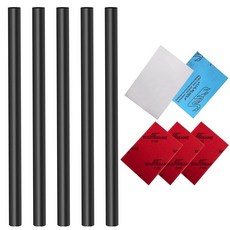 Adnee 스키 및 스노보드 베이스 수리 키트 10팩 - Ptex 구조 사포 5개 보호를 위한 샌딩 스폰지 금속 스크레이퍼 3개 176661