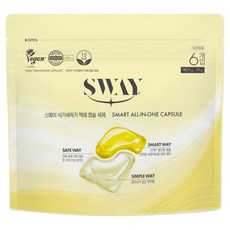 스웨이 식기세척기 올인원 액체캡슐 세제 6p, 48g, 1개