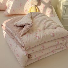 여름용 에어컨 이불 사계절 이불 여름용 시원한 이불 봄/가을용 이불 세탁기 사용 가능, 150x200cm 싱글 여름 이불[1인용 이불], 꽃이 만만히 피어난다 [피부에 닿는 느낌이 좋은 누드