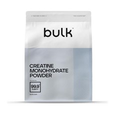 Bulk 벌크 크레아틴 모노하이드레이트 1kg 대용량 무맛 근력운동 헬스보충제 294서빙, 1개