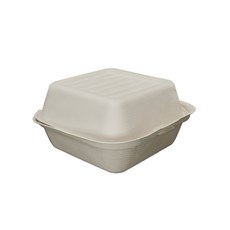 紙漿漢堡容器牛皮紙, 亮色牛皮, 100入