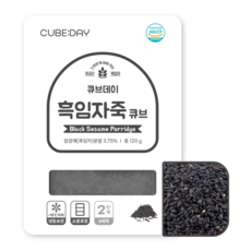 큐브데이 흑임자죽 큐브 2단계 (6배죽), 120g, 1개
