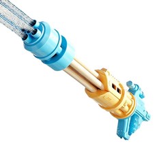 TonGJshi 第三代電動水槍玩具 300ml加大水箱 自動連發 冰鼠灰, 超大出水量 55孔加特林水炮 藍色 1把, 1個
