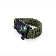 등산 캠핑용 멀티 5기능 팔찌 비상상황, 검정색