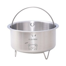 304不鏽鋼手提蒸蛋碗鍋 多功能加厚活動支架內蒸鍋, 1個, 13.7cm