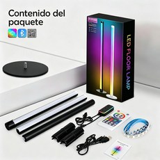 RGB 落地燈, 藍芽版本 圓底 1.2米三節分體組裝, 1個