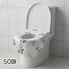 코차이 일회용 변기시트 커버 특대형 휴대용 50매 개별포장 여행 필수품 50매/100매, 50개, 판다 패턴