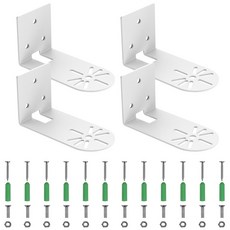 4Pcs L 모양 벽 마운트 PTZ 카메라 브래킷 금속 및 나사 장착 카메라에 대 한 가정용 카메라 홀더, 3.74inch