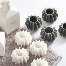 JD 실리콘 세탁볼 소형 8 흰색+회색 믹스 / 통돌이 드럼세탁기 겸용 먼지 제거 탈수 세탁 도우미, 흰색 회색 반반 1세트, 8개