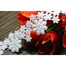 은방울꽃 10색 4cm x 90cm 케미컬 레이스