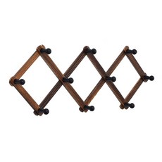 옷이나 가방을 걸 수 있는 나무 벽걸이 랙 확장형 캣 행거, 01 CHINA, 06 32 Carbonization, 1개