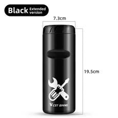 서쪽 자전거 휴대용 수리 도구 보관 캡슐 경량 상자 방수 툴킷 MTB 도로 액세서리, 01 China Mainland, 14 Large Black, 1