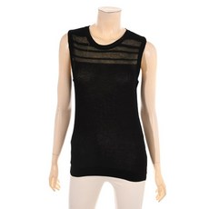 이엔씨 여성 시스루 블랙 나시니트 ENKT924A1O