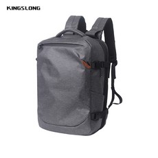 KINGSLONG 戶外旅行大容量可擴容雙肩包 彈力減負肩帶, 深灰色, 1個
