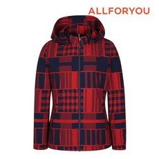 [올포유] 여성 체크 후드 점퍼 AWJUM7398-500