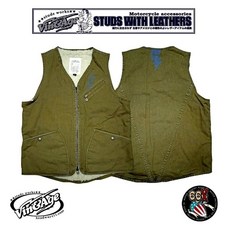 《美式工廠》日本 vin&age 秋冬復古甲板背心 閃電USN Deck jacket 軍綠/黑色 VTJ5, 1個, 42,黒色