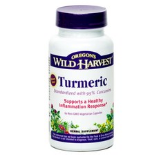 OREGON'S Wild Harvest 薑黃素素食膠囊, 1個, 60 件