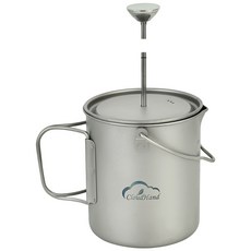 純鈦法式濾壓咖啡手沖壺 750ML, 1個, ['純鈦杯體及蓋','不鏽鋼濾網及壓桿','收納袋']