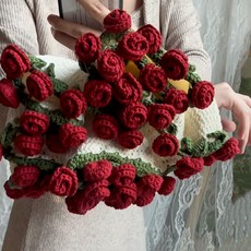 꽃다발담요 뜨개질 실뜨기 재료 가정용 키트