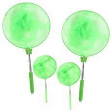 5단 접이식 잠자리채 2종 2세트 / 안테나 튼튼한 길이조절 곤충채집 물고기 뜰채, 그린