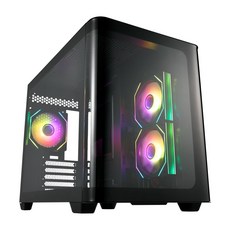 電腦機殼，簡約設計，全景鋼化玻璃側板，優異散熱，電競首選。, 1個, FSP 全漢 S380 機殼