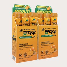 다우팜 술 깼다우 숙취해소 스틱 젤리형 밀감맛, 20개, 18g