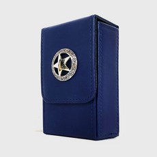 偉特塔羅牌卡便攜收納盒 塔羅牌卡牌盒 韋特牌卡羅牌taluo牌 偉特tarot牌, 海藍塔羅牌收納盒（銀色五芒星）