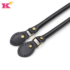 가죽 손잡이 가방끈 60CM 핸들 가방 숄더 DIY 지갑 스트랩 핸드백 벨트 교체, 블랙