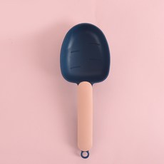 寵物飼料鏟 寵物飼料勺 飼料勺 廚房勺 食物鏟 飼料鏟 夾子的飼料鏟 食物鏟 封口夾 寵物用品, 飼料勺_粉藍色, 1個