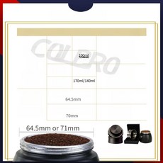 콜브로 스테인레스 모카포트 3번 도징링 블랙