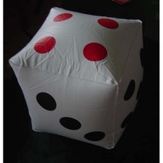 35cm 正方充氣骰子/大骰子 附打氣筒 多尺寸可選, 1個, 打氣筒