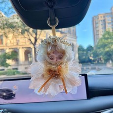 SP Light Weaving Garden 2세대 Manxu 아기 옷 겨울 무브먼트 봉제 펜던트 맞춤 의류 오리지널 DIY 헤어 액세서리 및 모자, 어린이는 포함되어 있지 않으며  SP Light Wea, 펄 헤어 악세서리+인형옷 2피스 세트