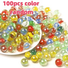 100/200개 14mm 컬러풀 유리 구슬 장난감 어린이용 놀이 게임 솔리테어 액세서리 꽃병 채우기 및 어항 장식용 선물, 100pcs random
