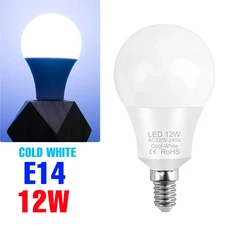 LED전구 20W LED 전구 E27 천장등 E14 램프 AC220V 샹들리에 조명 백색 240V 가정용 거실용, 04 E14 12W Cold White