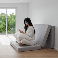 아임슬리핑 허리편한 3단 접이식 매트리스 10cm