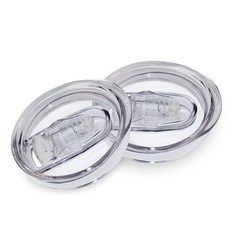 XccMe 591.5ml(20온스) 스키니 텀블러 교체용 뚜껑 2팩 흘림 방지 스플래시 방지 실리콘 슬라이딩 커버 빨대 친화적 BPA 프리