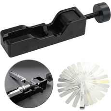 대부분의 10 12 14 16 스파크 플러그블랙와 호환되는 필러 게이지가 있는 벤톨린 유니버설 플러그 갭 도구, red