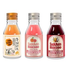 소주에 꽂아 섞어 마시는 숙희해수 ABC + 석류&복분자 레드자몽 3종세트 음료, 3개, 55ml