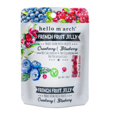 헬로마치 프렌치 과일 젤리 크랜베리맛 50g 새콤달콤 건강한 베리 간식, 4개